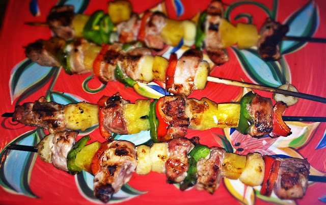 Guest Blog Post Pork Skewers With Spicy